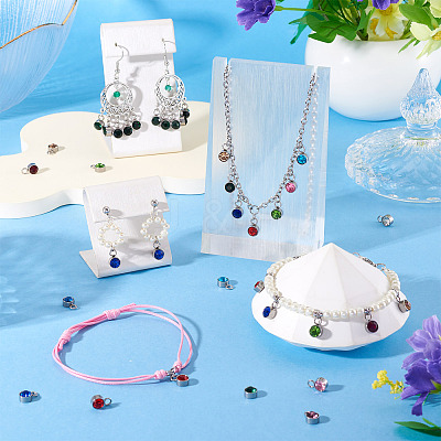 10Pcs Glass Rhinestone Charms STAS-TA0003-26F-1