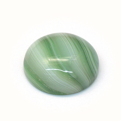Dyed Natural Striped Agate/Banded Agate Cabochons G-R348-20mm-05-1