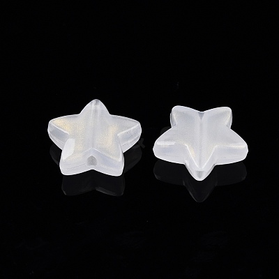 Opaque Acrylic with Glitter Powder Beads SACR-G024-15-1