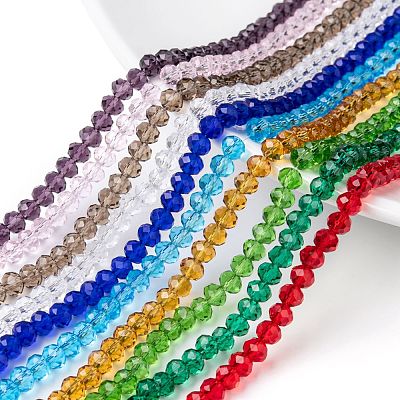 Glass Beads Strands EGLA-X0007-01A-6mm-1
