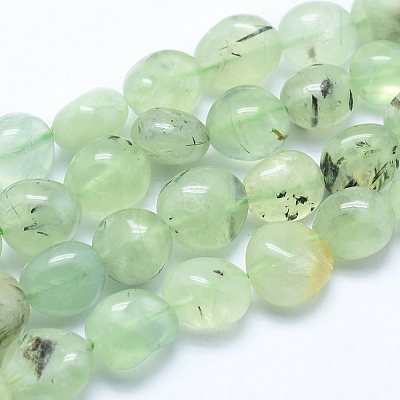 Natural Prehnite Beads Strands G-E483-71-1