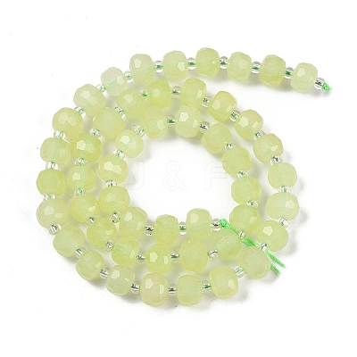 Natural Dyed White Jade Beads Strands G-H057-A22-09-1