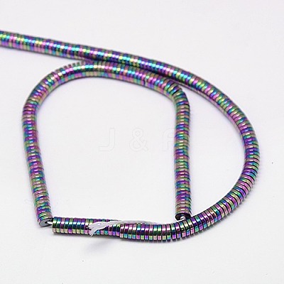 Electroplate Non-magnetic Synthetic Hematite Beads Strands G-J164A-3mm-03-1