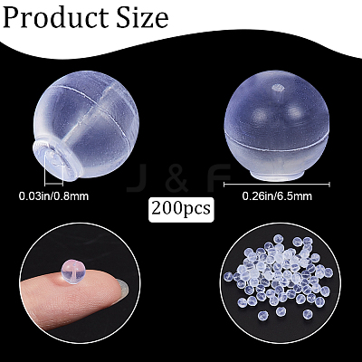 Clear Silicone Full-covered Ear Nuts FIND-SP0001-18F-1