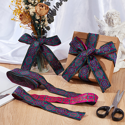 7M Vintage Jacquard Polyester Ribbon OCOR-CY0003-92C-1