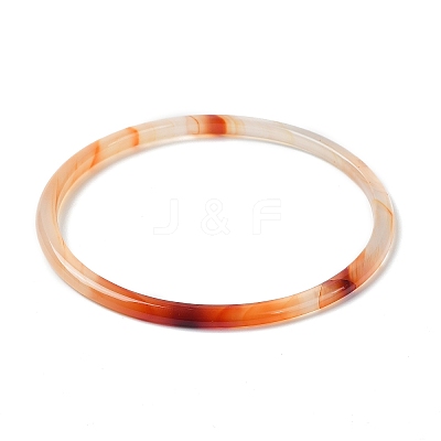 Dyed Natural Dendritic Agate Simple Plain Bangle for Women FIND-PW0021-09B-09-1