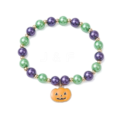 Alloy Enamel Charm Bracelets BJEW-JB10851-05-1
