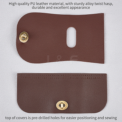 2Pcs 2 Style Alloy Twist Hasp FIND-WR0001-50B-1