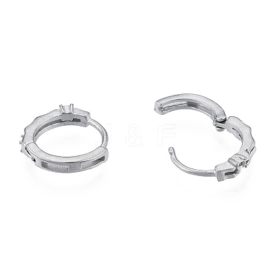 Tarnish Resistant 304 Stainless Steel Hoop Earrings Findings LS-STAS-N092-189-1