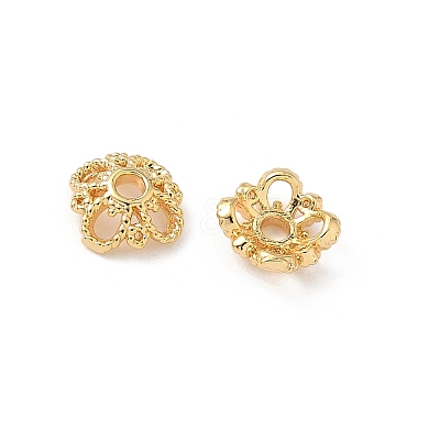 Brass Bead Caps KK-C099-05G-1