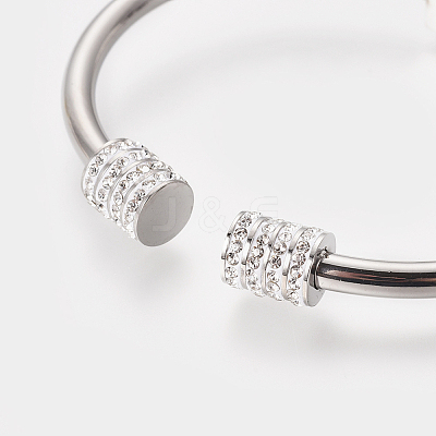 304 Stainless Steel Bangles BJEW-F390-04P-1
