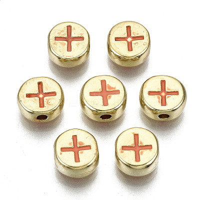 Alloy Enamel Beads ENAM-S122-032-RS-1