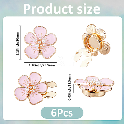 6Pcs Alloy Enamel Cufflinks DIY-FH0009-79C-1