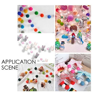 Wool Felt Balls AJEW-P081-A15-1