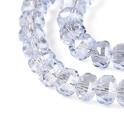 Electroplate Transparent Glass Beads Strands EGLA-N022-05B-C11-1