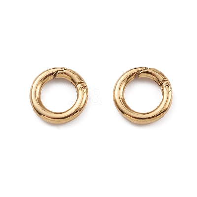 Ion Plating(IP) 304 Stainless Steel Spring Gate Rings STAS-G309-03G-1