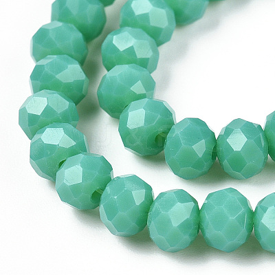 Opaque Solid Color Glass Beads Strands EGLA-A034-P1mm-D31-1