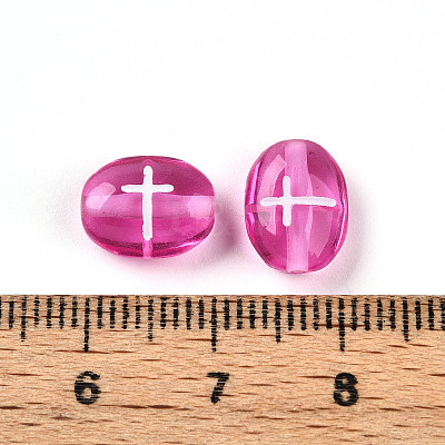 Transparent Acrylic Beads TACR-T028-50-1