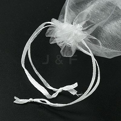 30Pcs 4 Styles Rectangle Organza Bags Jewellery Storage Pouches Wedding Favour Party Mesh Drawstring Gift OP-FS0001-01C-1