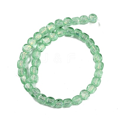 Handmade Foil Lampwork Beads Strands FOIL-K003-05E-1