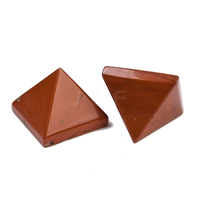Natural Red Jasper Orgonite Pyramid Display Decorations G-C186-08F-1