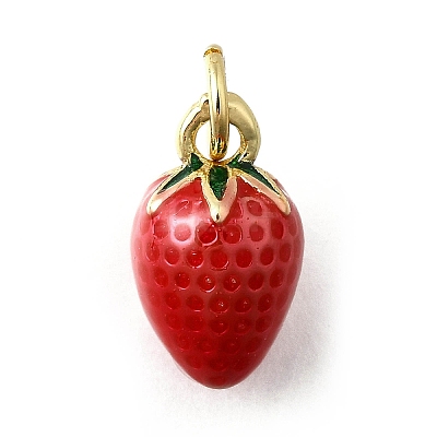 Brass with Enamel Charms KK-Q066-01E-G-1