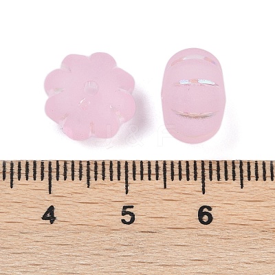 Frosted Transparent Acrylic Beads X1-OACR-P029-03B-05-1
