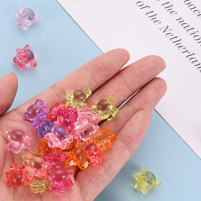 Transparent Acrylic Beads TACR-S154-48B-1