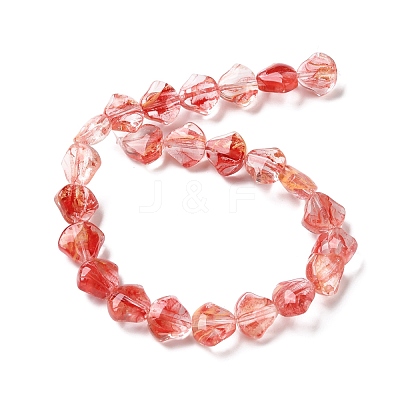 Inner Flower Handmade Lampwork Beads Strands LA-CBA3F7A-02D-1