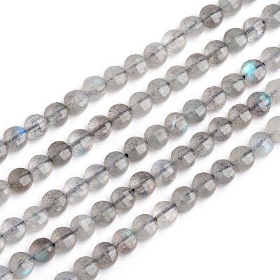 Natural Labradorite Beads Strands G-E560-C08-4mm-1