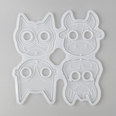 Animal Self Defense Keychain Silicone Molds DIY-P006-25-1