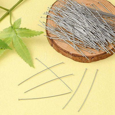 304 Stainless Steel Flat Head Pins STAS-YW0001-50-1