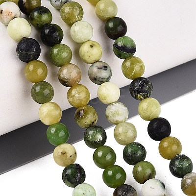 Natural Serpentine Beads Strands G-Q616-07B-1