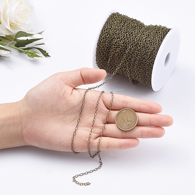 Brass Cable Chains CHC024Y-AB-1