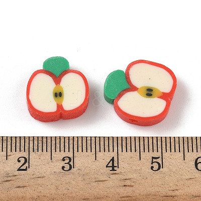 Fruit & Vegetable Theme Handmade Polymer Clay Beads CLAY-F006-02D-1