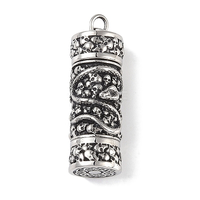 Openable 316 Surgical Stainless Steel Urn Ashes Pendants STAS-E212-29AS-03-1