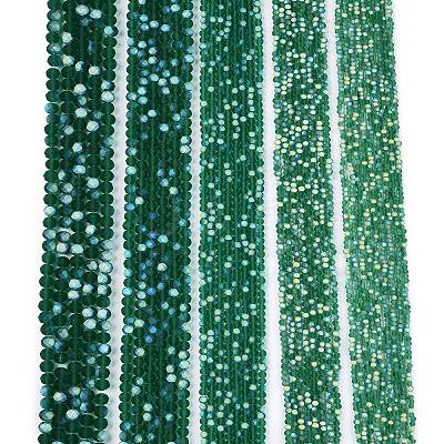 Transparent Glass Beads Strands EGLA-A044-T4mm-MB18-1