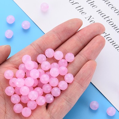 Transparent Acrylic Beads TACR-S154-62E-10-1