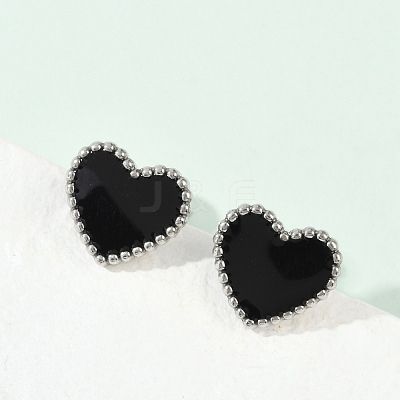 304 Stainless Steel Stud Earrings EJEW-I235-04P-A-1