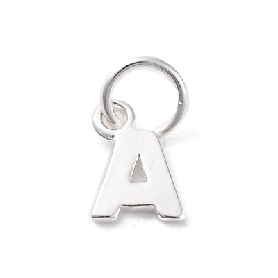 925 Sterling Silver Letter Charms LS-STER-C012-01S-A-1