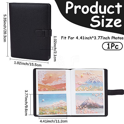 PU Leather Cover Interstitial Album Book AJEW-WH20054-285C-1