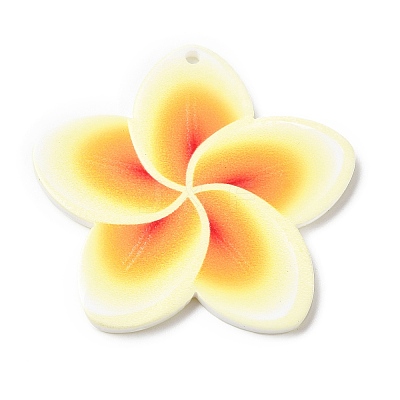 Opaque Acrylic Pendants SACR-P021-02B-1