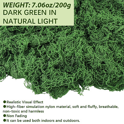Polyester Artificial Moss DIY-CN0003-92A-1