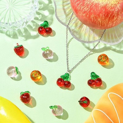 30Pcs 5 Styles Acrylic Pendants MACR-CJ0002-11-1