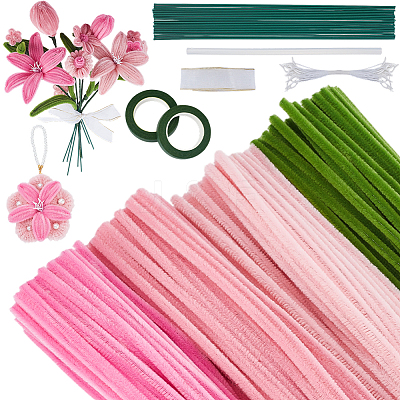 DIY Polyester Plush Sticks Kit DIY-GA0009-12B-1