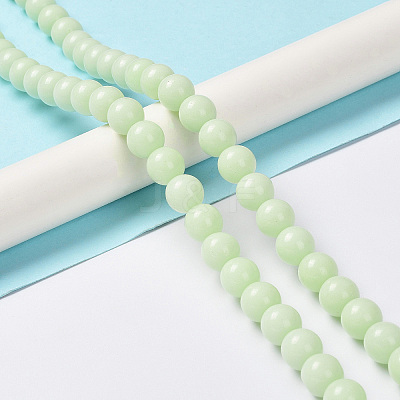 Synthetic Luminous Stone Beads Strands G-L582-01C-1