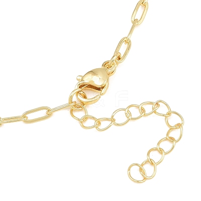 Brass Paperclip Chain Bracelet Making KK-CBADBBF-04G-1