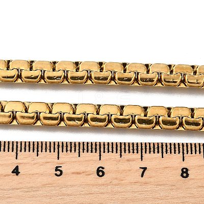 201 Stainless Steel Box Chain Necklaces for Men STAS-V011-01B-G-1-1