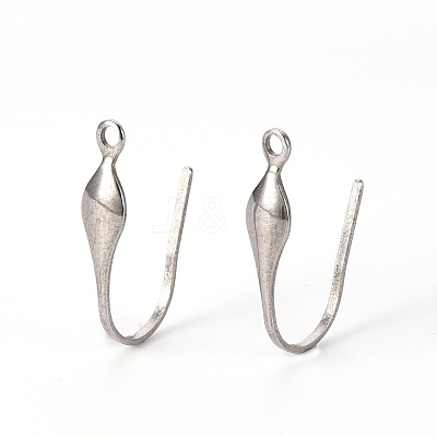 Tarnish Resistant 316 Stainless Steel Stud Earring Hooks X-STAS-Q239-015-1