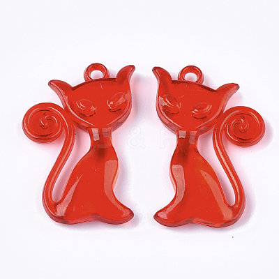 Transparent Acrylic Pendants X-TACR-S133-032-1